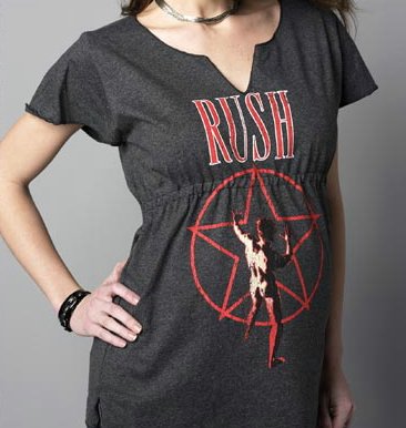 Camiseta embarazada rock