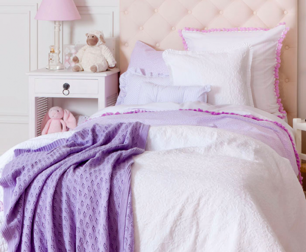 Zara Home Kids violeta y lila