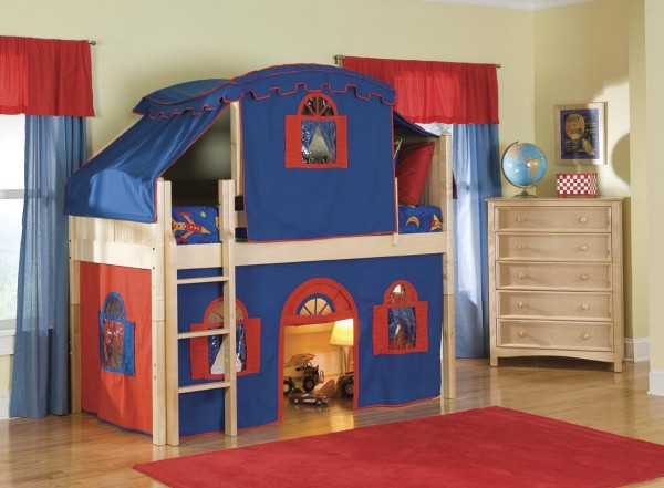 Bolton-Furniture-Cottage-Boys-Low-Loft-with-Optional-Tent-Tower-and-Slide-Loft-Bed_2_0