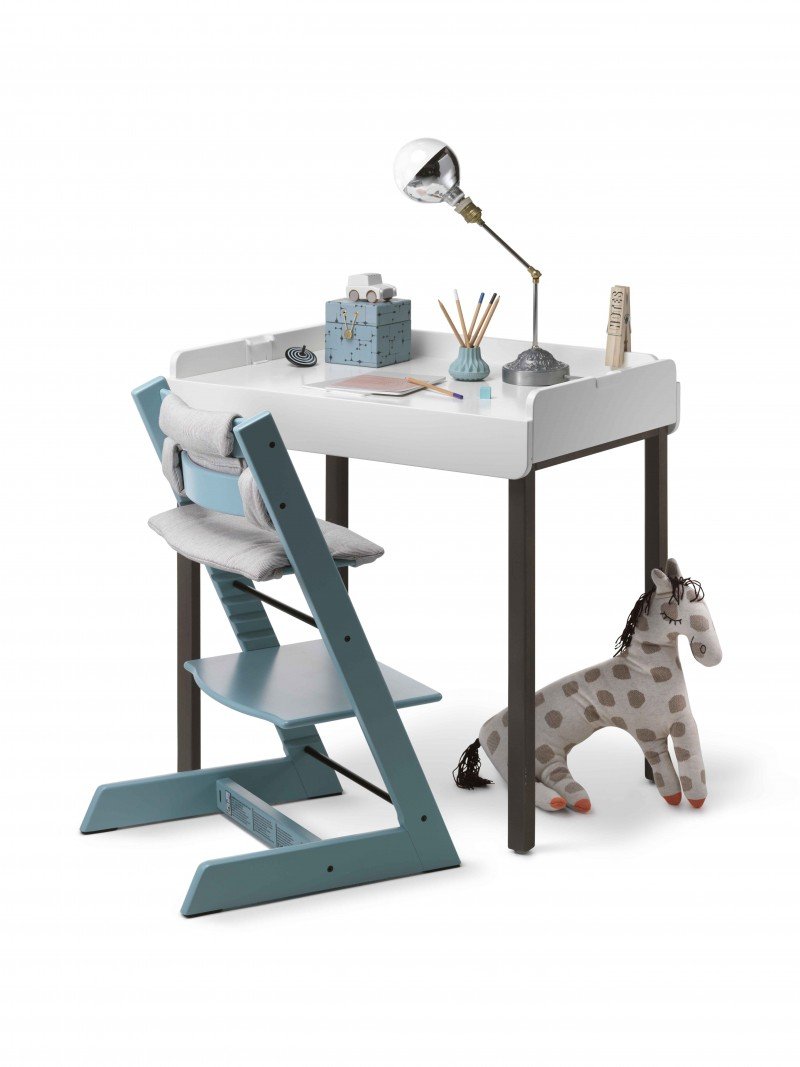 Stokke® Home™ Changer as desk. Changer Stand, Hazy Grey.