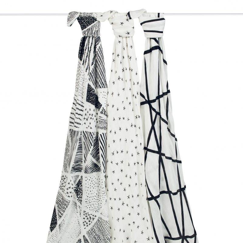 bamboo swaddle midnight