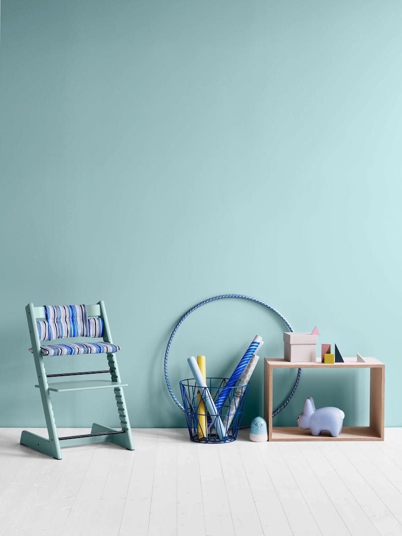 Tripp Trapp® with Ocean Stripe cushion