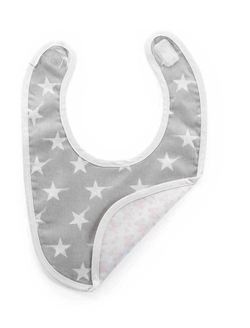 Tripp Trapp® Newborn Set Bib, Pink reversed.